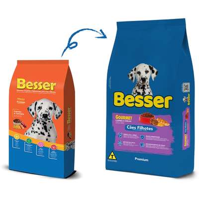 Ração Seca Besser Gourmet para Cães Filhotes