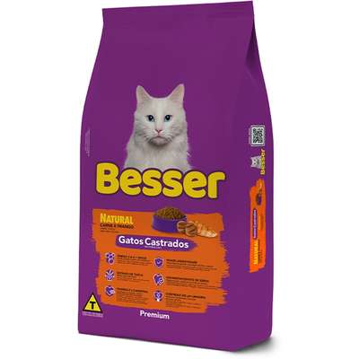 Ração Seca Besser Natural para Gatos Castrados