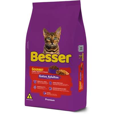 Ração Seca Besser Gourmet para Gatos Adultos