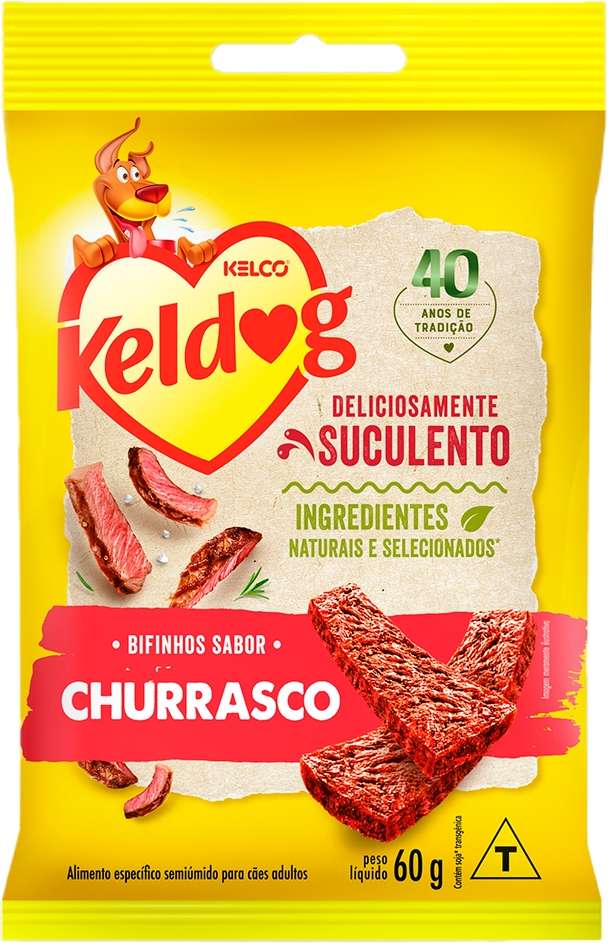 Bifinho Keldog para Cães Sabor Churrasco - 60 g
