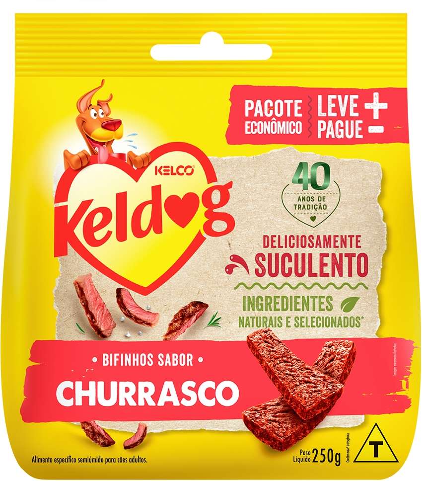 Bifinho Keldog para Cães Sabor Churrasco - 250 g