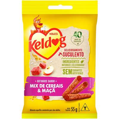 Bifinho Keldog para Cães Sabor Mix de Cereais e Maçã