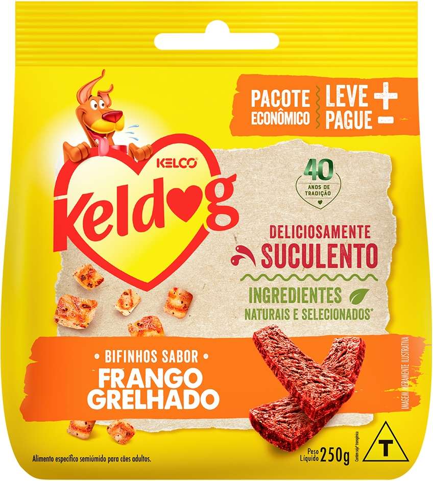 Bifinho Keldog para Cães Sabor Frango Grelhado - 250 g