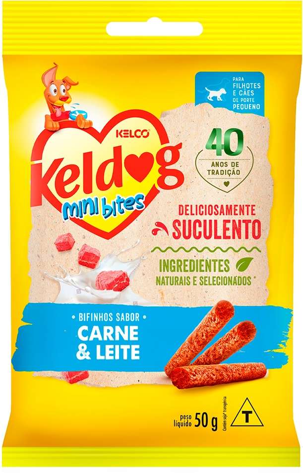 Bifinho Keldog para Cães Sabor Carne e Leite - 50 g