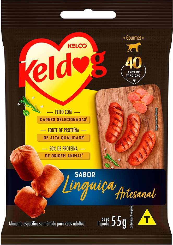 Bifinho Keldog para Cães Sabor Linguiça Artesanal - 55 g