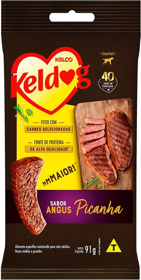 Bifinho Keldog para Cães Sabor Picanha Angus - 91 g