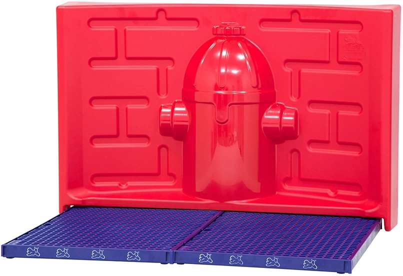 Kit Pipidollys Sanitário Luxo Azul com Acessório Vermelho para Cães Machos - Tam. Único