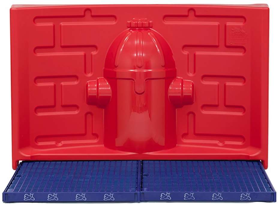 Kit Pipidollys Sanitário Luxo Azul com Acessório Vermelho para Cães Machos - Tam. Único