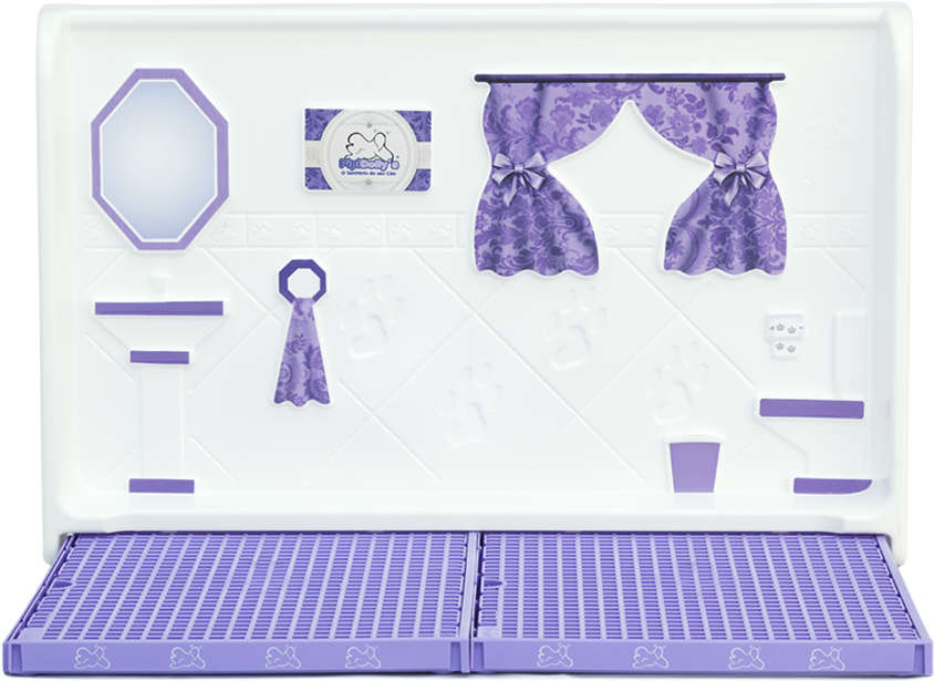 Kit Pipidollys Sanitário Luxo Lilás para Cães Fêmeas - Tam. Único