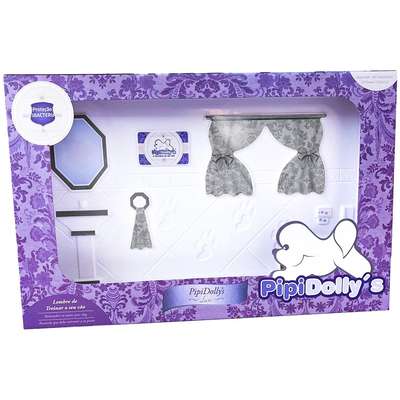 Kit Pipidollys Sanitário Luxo Cinza para Cães Fêmeas