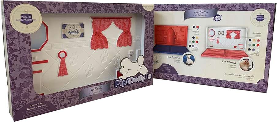 Kit Pipidollys Sanitário Luxo Rosa para Cães Fêmeas - Tam. Único