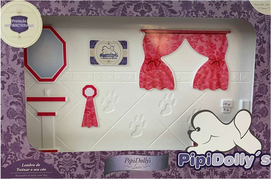 Kit Pipidollys Sanitário Luxo Rosa para Cães Fêmeas - Tam. Único