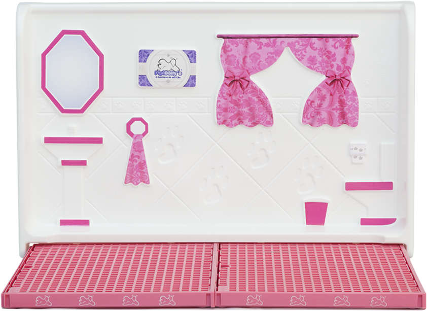 Kit Pipidollys Sanitário Luxo Rosa para Cães Fêmeas - Tam. Único