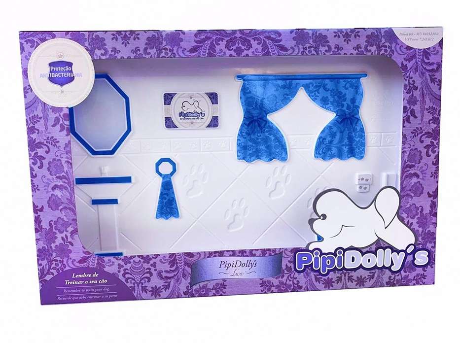 Kit Pipidollys Sanitário Luxo Azul para Cães Fêmeas - Tam. Único