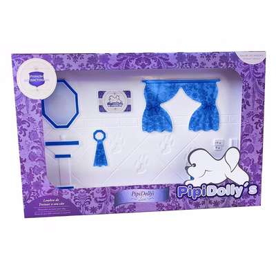 Kit Pipidollys Sanitário Luxo Azul para Cães Fêmeas