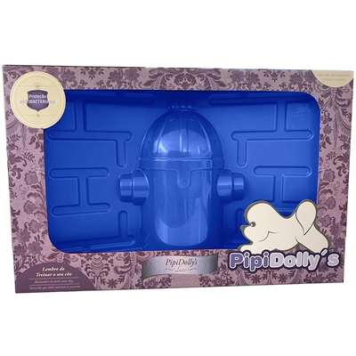 Kit Pipidollys Sanitário Luxo Preto com Acessório Azul para Cães Machos