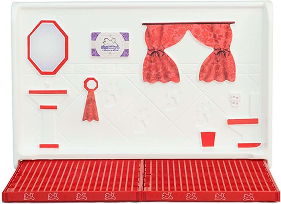 Kit Pipidollys Sanitário Luxo Vermelho para Cães Fêmeas - Tam. Único