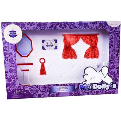 Kit Pipidollys Sanitário Luxo para Cães Fêmeas - Vermelho