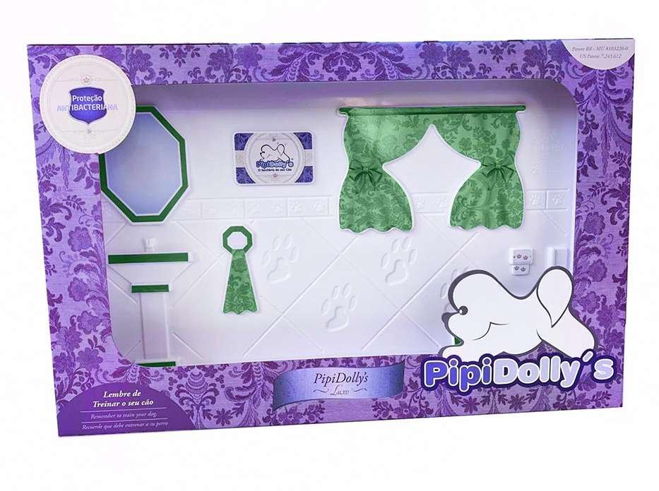 Kit Pipidollys Sanitário Luxo Verde para Cães Fêmeas - Tam. Único