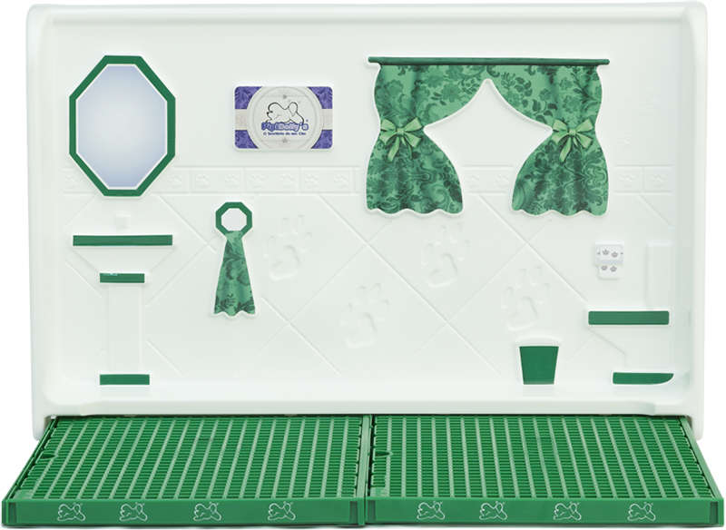 Kit Pipidollys Sanitário Luxo Verde para Cães Fêmeas - Tam. Único