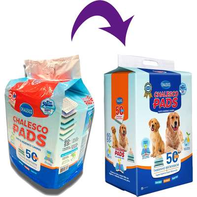 Tapete Higienico Chalesco Pads 60x55 para Cães