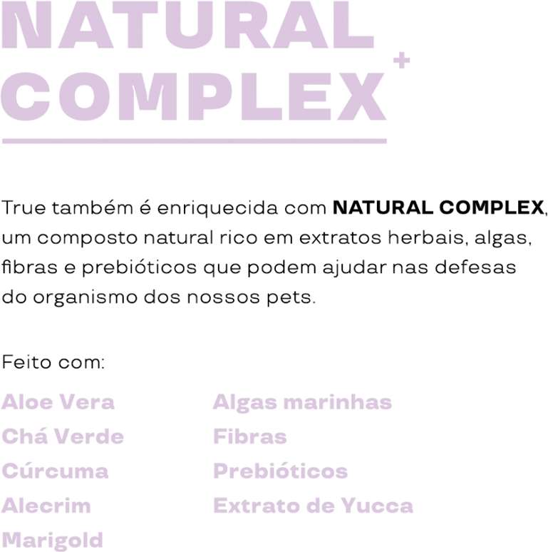 Ração Natural True para Gatos Adultos Castrados - 1Kg