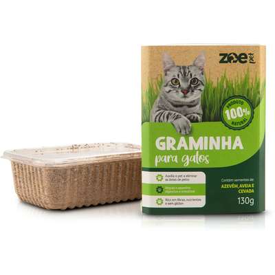 Graminha Zoe Pet Azevém, Aveia e Cevada para Gatos