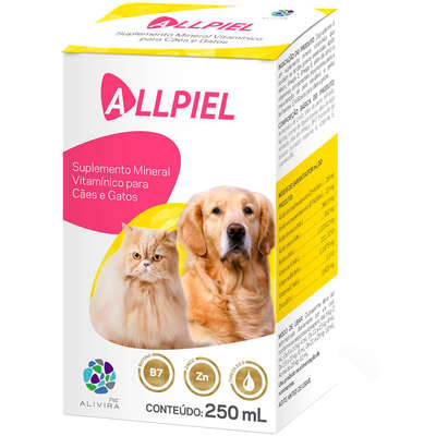 Suplemento Alivira Allpiel para Cães e Gatos