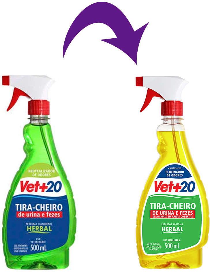 Spray Eliminador de Odores Vet+20 Tira Cheiro Herbal - 500 mL