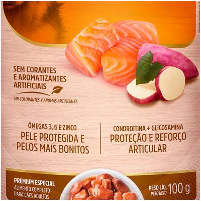 Ração Úmida Special Dog Sachê Salmão com Batata Doce para Cães Adultos