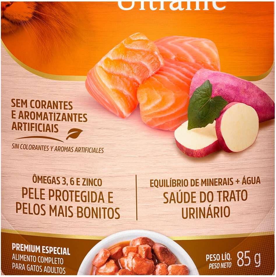 Ração Úmida Special Cat Salmão com Batata Doce para Gatos Adultos - 85 g