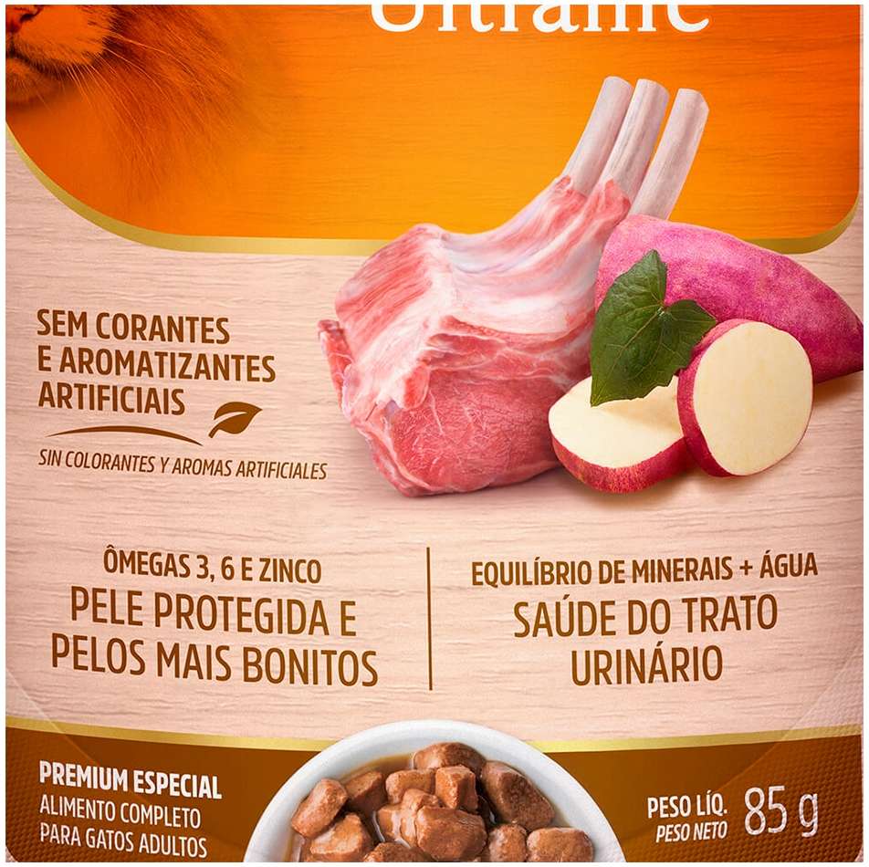 Ração Úmida Special Cat Cordeiro com Batata Doce para Gatos Adultos - 85 g