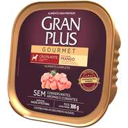 Ração Úmida GranPlus Gourmet Patê Frango para Cães Filhotes - 300 g