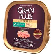 Ração Úmida GranPlus Gourmet Patê Frango para Cães Sênior - 300 g