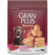 Biscoito GranPlus para Cães Adultos Sabor Carne - 300 g
