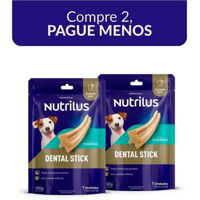 Petisco Nutrilus Dental Stick para Cães Adultos Porte Pequeno