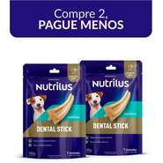 Kit Nutrilus Petisco Dental Stick para Cães Adultos Porte Pequeno - 14 Unidades (2 Pacotes 7 Unidades)