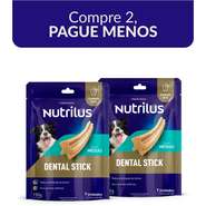 Kit Nutrilus Petisco Dental Stick para Cães Adultos Porte Médio - 14 Unidades (2 Pacotes 7 Unidades)