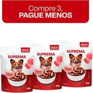Ração Úmida Suprema Carne ao Molho para Cães Adultos de Raças Pequenas