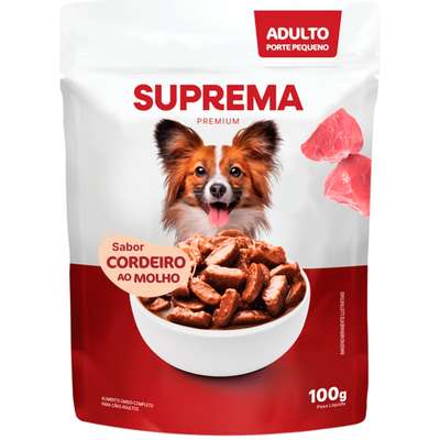Ração Úmida Suprema Cordeiro ao Molho para Cães Adultos de Raças Pequenas