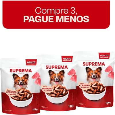 Ração Úmida Suprema Cordeiro ao Molho para Cães Adultos de Raças Pequenas