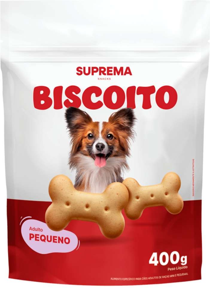 Kit Suprema Bifinho Sabor Frango e Biscoito para Cães Adultos Porte Pequeno - 500 g + 400 g