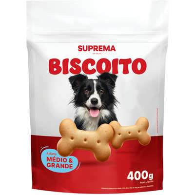 Biscoito Suprema para Cães Adultos Porte Médio e Grande