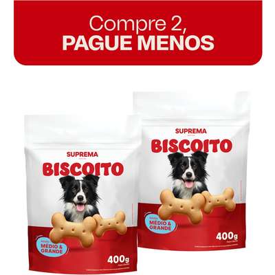 Biscoito Suprema para Cães Adultos Porte Médio e Grande
