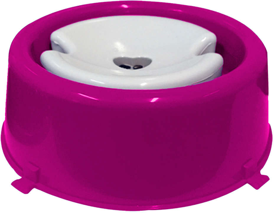 Bebedouro Furacão Pet Plástico Pop Rosa Pelos Longos - 1 L