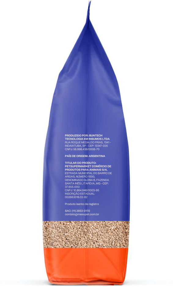 Areia Sanitária Mineral Meau Super Seca para Gatos - 4Kg