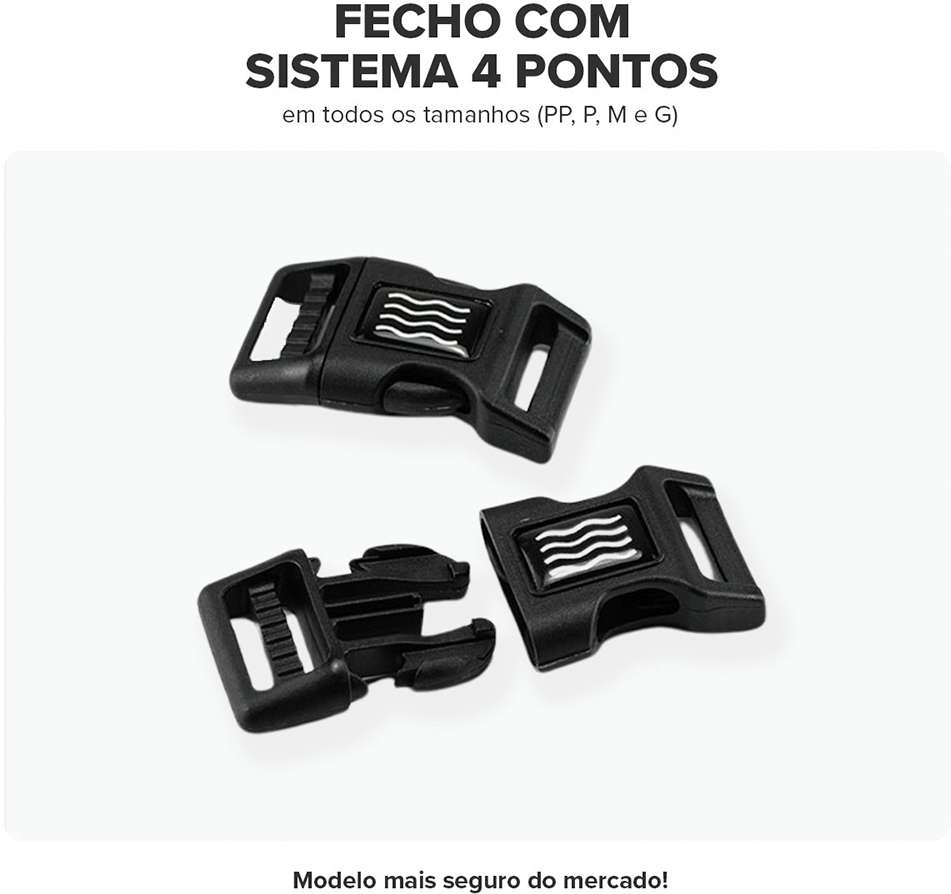 Kit Guia Premium + Peitoral Antipuxão Dog Trip Brasil Peniche para Cães - Tam. G
