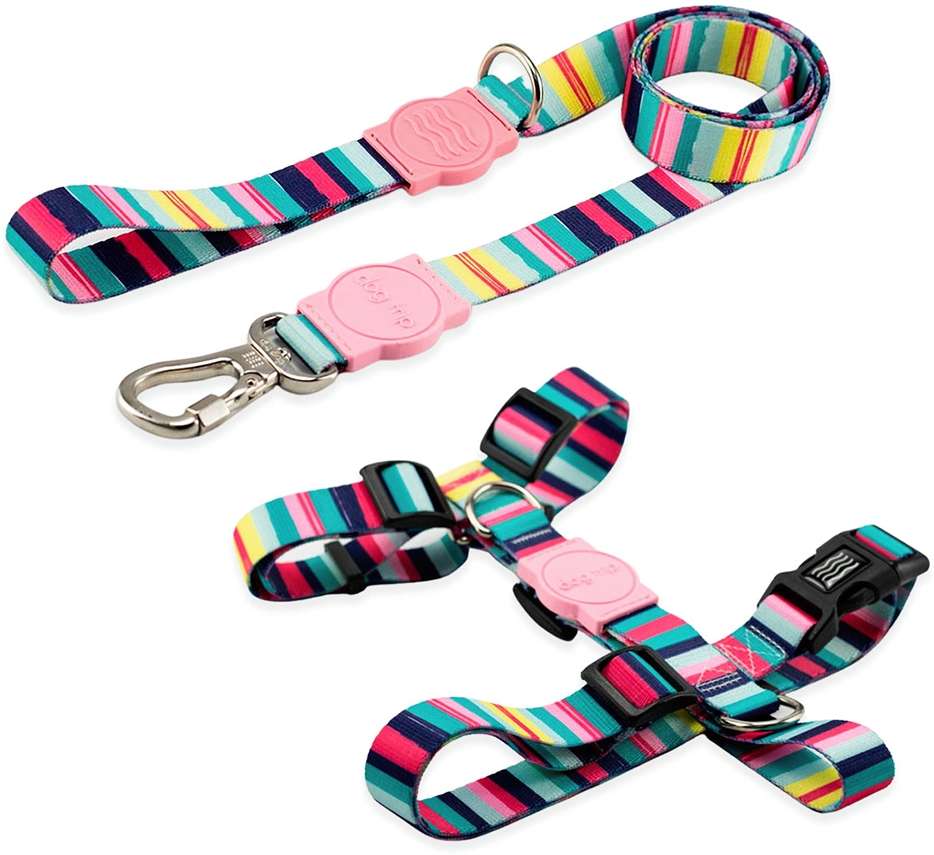 Kit Guia Premium + Peitoral H Dog Trip Brasil Oahu para Cães - Tam. G