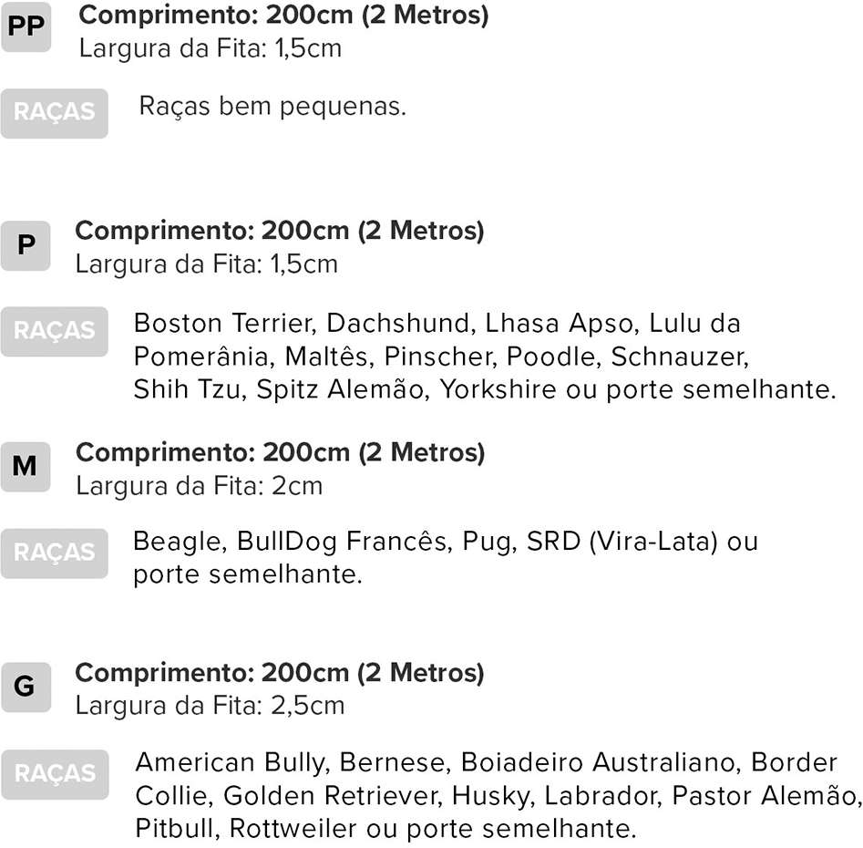 Guia Longa Dog Trip Brasil Classic Black para Cães - Tam. M
