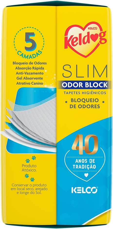 Tapete Higiênico Kelco Keldog Slim Ultra Dry Odor Block - 50 unidades